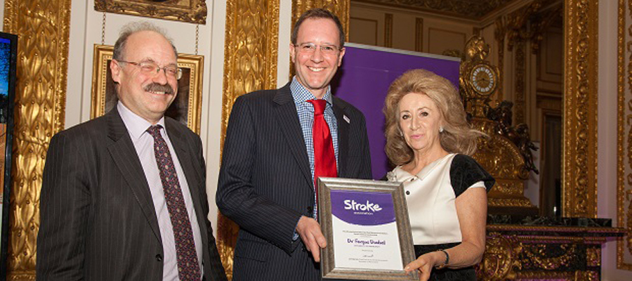 Fergus Doubal receives his award